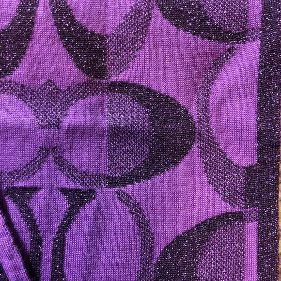 🎉 HP 🎉 🆕 Coach Tonal Dream Signature C Knit Scarf - Picture 4 of 7